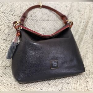 Dooney & Bourke Twist Strap Navy Blue Hobo Shoulder Bag